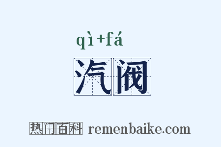 汽阀是什么意思的图片